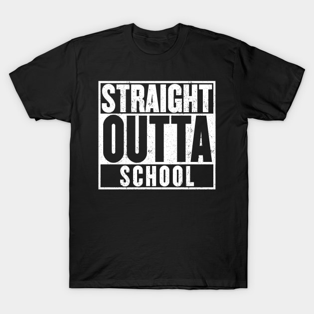 Straight Outta School T-Shirt T-Shirt by mangobanana